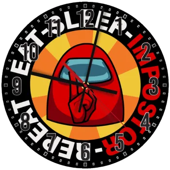 Among US Eat Sleep Repeat Impostor, Ρολόι τοίχου ξύλινο (30cm)