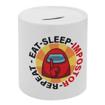 Among US Eat Sleep Repeat Impostor, Κουμπαράς πορσελάνης με τάπα