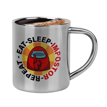 Among US Eat Sleep Repeat Impostor, Κουπάκι μεταλλικό διπλού τοιχώματος για espresso (220ml)