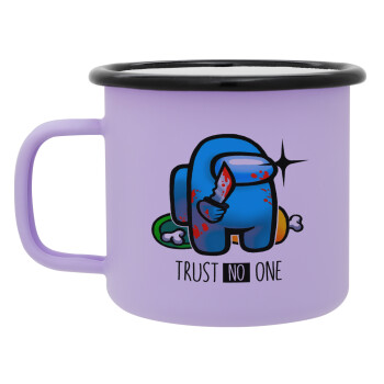 Among Trust no one, Κούπα Μεταλλική εμαγιέ ΜΑΤ Light Pastel Purple 360ml