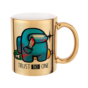 Among Trust no one, Mug ceramic, gold mirror, 330ml