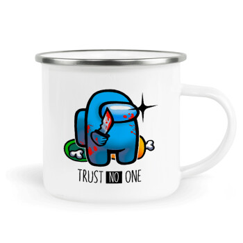 Among Trust no one, Κούπα Μεταλλική εμαγιέ λευκη 360ml