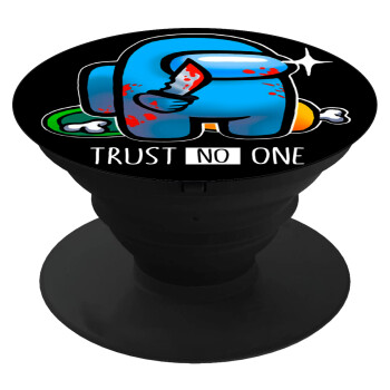 Among Trust no one, Phone Holders Stand  Black Hand-held Mobile Phone Holder