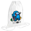 Backpack pouch GYMBAG white (28x40cm)