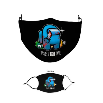 Among Trust no one, Μάσκα υφασμάτινη παιδική πολλαπλών στρώσεων με υποδοχή φίλτρου