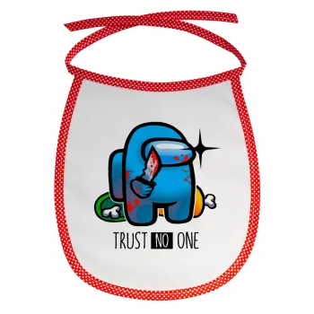 Among Trust no one, Σαλιάρα μωρού αλέκιαστη με κορδόνι Κόκκινη