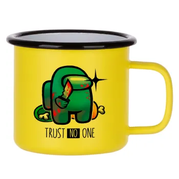 Among Trust no one, Κούπα Μεταλλική εμαγιέ ΜΑΤ Κίτρινη 360ml