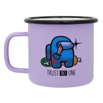 Among Trust no one, Κούπα Μεταλλική εμαγιέ ΜΑΤ Light Pastel Purple 360ml