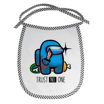 Among Trust no one, Σαλιάρα μωρού αλέκιαστη με κορδόνι Μαύρη