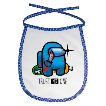 Among Trust no one, Σαλιάρα μωρού αλέκιαστη με κορδόνι Μπλε