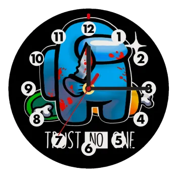 Among Trust no one, Wooden wall clock (20cm)