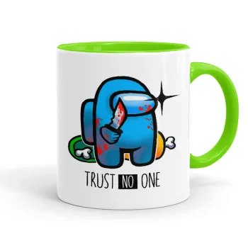 Among Trust no one, Κούπα χρωματιστή βεραμάν, κεραμική, 330ml