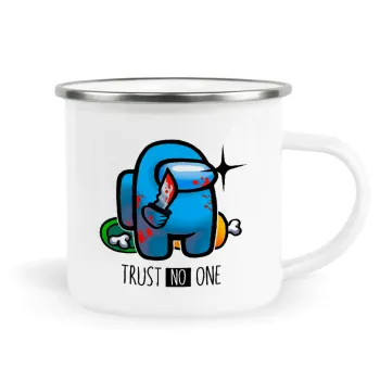 Among Trust no one, Κούπα Μεταλλική εμαγιέ λευκη 360ml