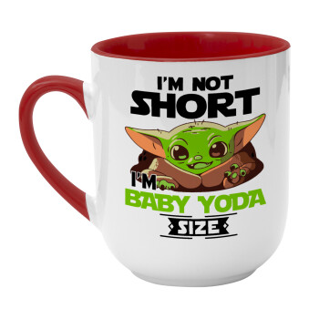 I'm not short, i'm Baby Yoda size, Κούπα κεραμική tapered 260ml