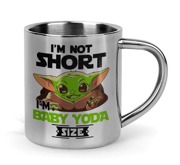 I'm not short — Κούπα Ανοξείδωτη διπλού τοιχώματος 300ml