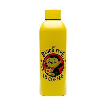 My blood type is coffee, Μεταλλικό παγούρι νερού, 304 Stainless Steel 800ml