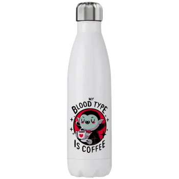 My blood type is coffee, Stainless steel, double-walled, 750ml