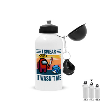 Among us, I swear it wasn't me, Μεταλλικό παγούρι νερού, Λευκό, αλουμινίου 500ml