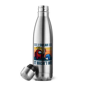 Among us, I swear it wasn't me, Μεταλλικό παγούρι θερμός Inox (Stainless steel), διπλού τοιχώματος, 500ml