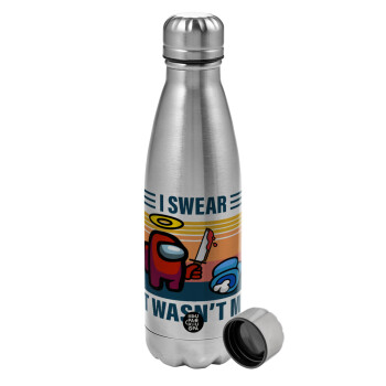 Among us, I swear it wasn't me, Metallic water bottle, stainless steel, 750ml