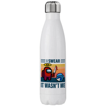 Among us, I swear it wasn't me, Μεταλλικό παγούρι θερμός (Stainless steel), διπλού τοιχώματος, 750ml