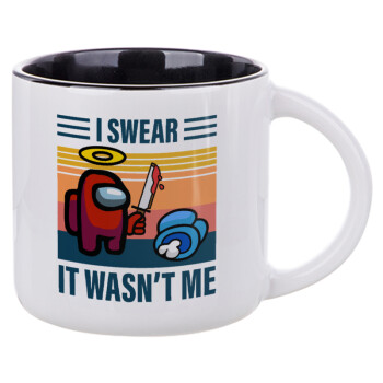 Among us, I swear it wasn't me, Κούπα κεραμική 400ml Λευκή/Μαύρη