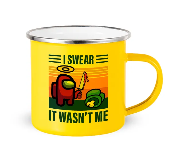 Among us — Yellow Enamel Metallic Cup 360ml