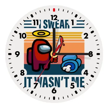 Among us, I swear it wasn't me, Wooden wall clock (20cm)