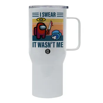 Among us, I swear it wasn't me, Tumbler με καπάκι, διπλού τοιχώματος (θερμό) 750L