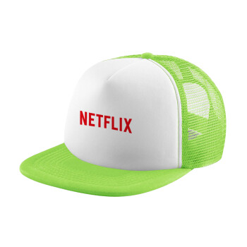 Netflix, Καπέλο Soft Trucker με Δίχτυ Πράσινο/Λευκό