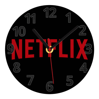 Netflix, Ρολόι τοίχου γυάλινο (20cm)