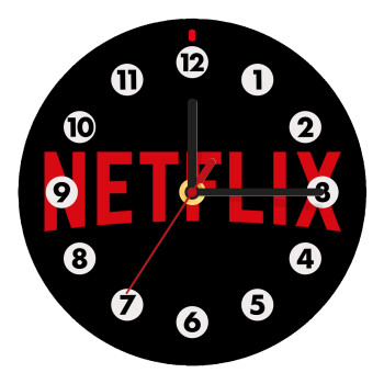Netflix, Wooden wall clock (20cm)