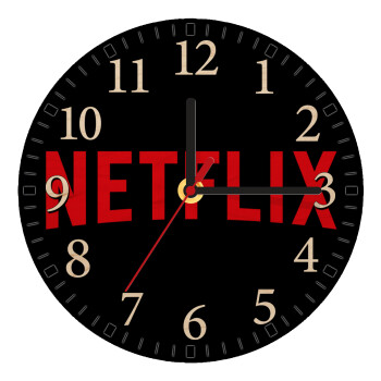 Netflix, Ρολόι τοίχου ξύλινο plywood (20cm)