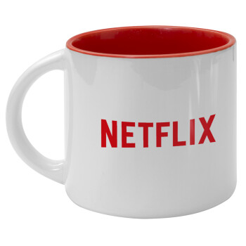 Netflix, Κούπα κεραμική 400ml Λευκή/Κόκκινη