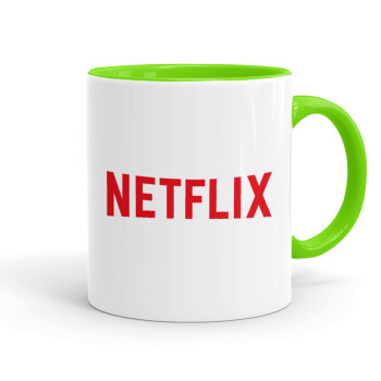 Netflix, Mug colored light green, ceramic, 330ml