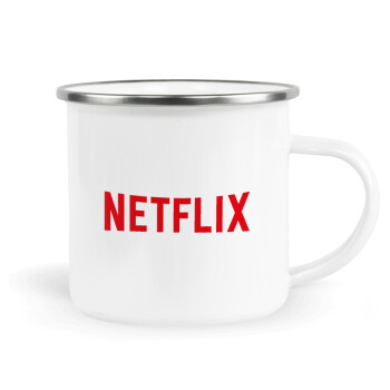 Netflix, Κούπα Μεταλλική εμαγιέ λευκη 360ml