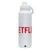 1L Stainless Steel Thermal Bottle with Phone Holder & Double Wall Insulation