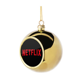 Netflix, Χριστουγεννιάτικη μπάλα δένδρου Χρυσή 8cm