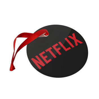 Netflix, Christmas ornament glass 9cm