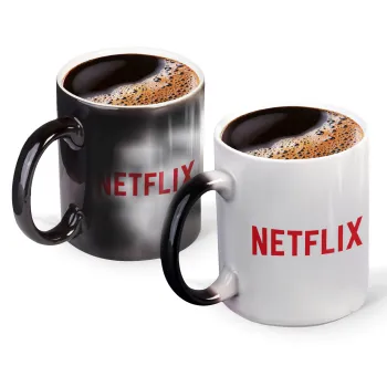Netflix, Κούπα Μαγική, κεραμική, 330ml που αλλάζει χρώμα με το ζεστό ρόφημα