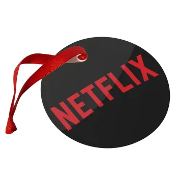 Netflix, Christmas ornament glass 9cm