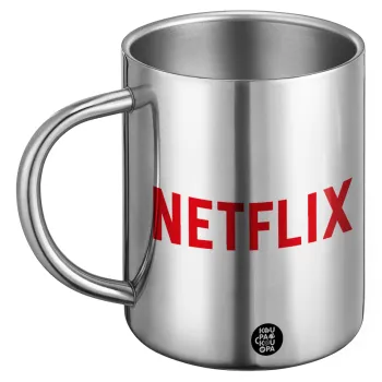 Netflix, Ανοξείδωτη Μεταλλική Κούπα 450ml - Διπλού Τοιχώματος