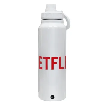 Netflix, Θερμός 1L Ανοξείδωτο με Βάση Κινητού & Διπλά Τοιχώματα