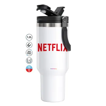 Netflix, Mega Stainless steel Tumbler with lid, double wall 1,2L
