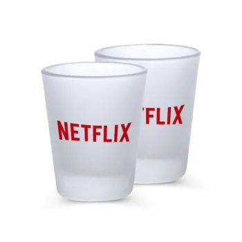 Netflix, Σφηνοπότηρα γυάλινα 45ml του πάγου (2 τεμάχια)