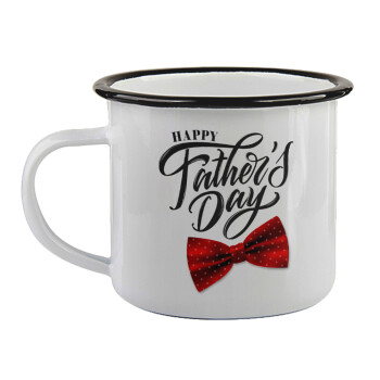 Happy father's Days, Κούπα εμαγιέ με μαύρο χείλος 360ml