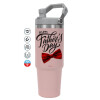 Pink color, 890ml (30oz) stainless Steel Tumbler with Handle