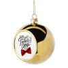 Golden Christmas tree ball ornament 8cm