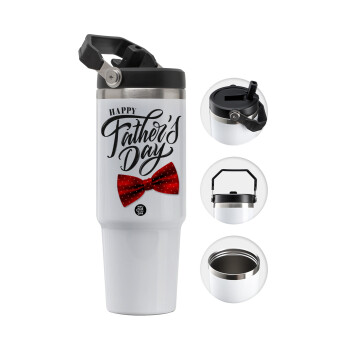 Happy father's Days, 30oz stainless Steel Tumbler with Handle