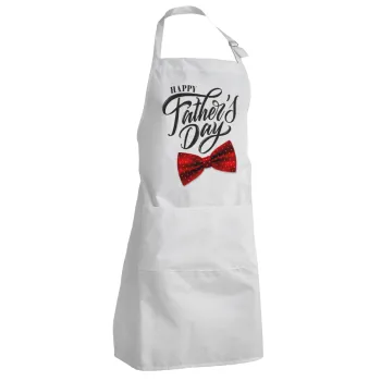 Happy father's Days, Adult Chef Apron (with sliders and 2 pockets)
